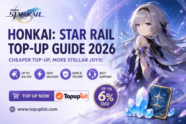 Cheapest Way to Top Up Honkai: Star Rail? 2026 Oneiric Shards Discount Guide (Up to 6% Off)