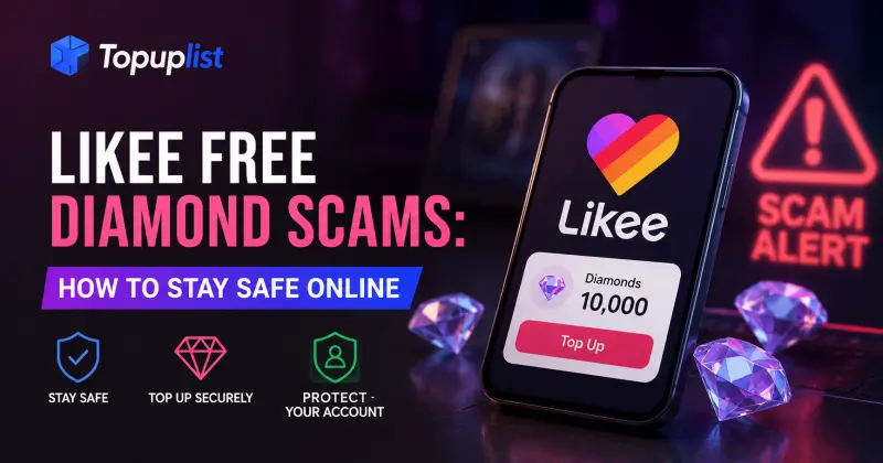احتيالات الألماس المجاني في Likee: كيف تحافظ على أمانك عبر الإنترنت
