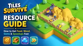 Panduan Sumber Tiles Survive: Cara Mendapatkan Makanan, Kayu, Permata dan Speedup dengan Cepat