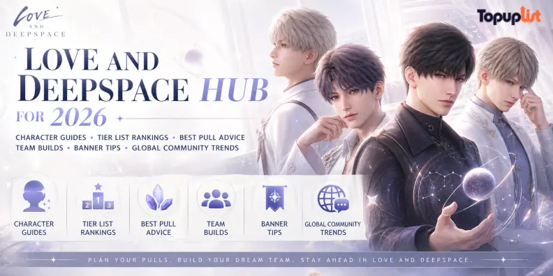 Love and Deepspace 허브 – 캐릭터, 티어 리스트, 뽑기 가이드 및 최고의 빌드 (2026 가이드)