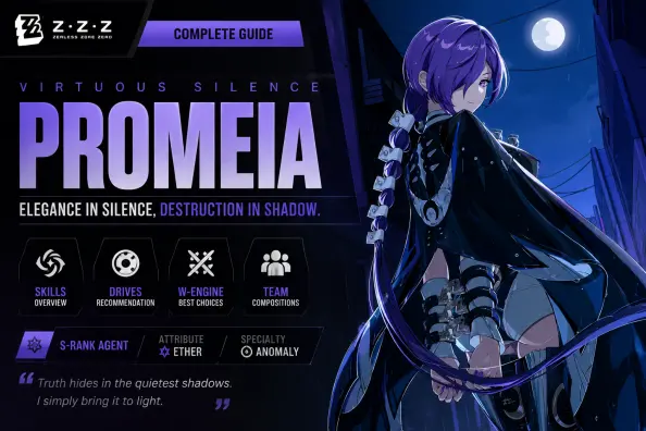 Zenless Zone Zero Promeia 빌드 가이드: 최고의 W-Engine, Drive Disc, 팀, 스킬 및 스탯