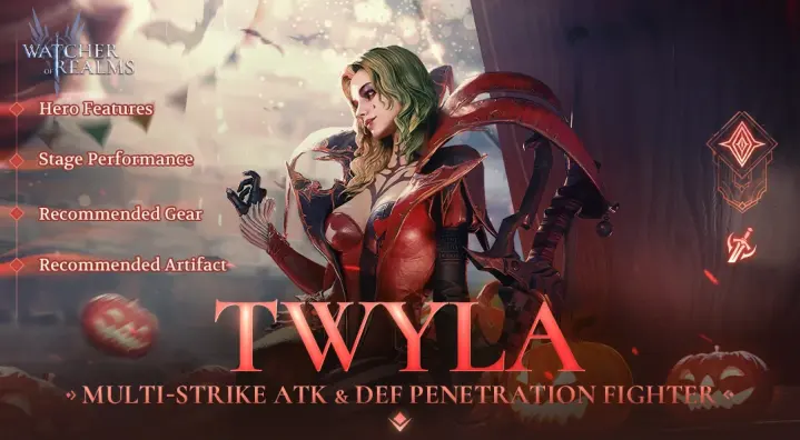 Watcher of Realms Twyla 공략: 최고의 세팅, Hex Bond, 장비 및 보스 DPS 팁