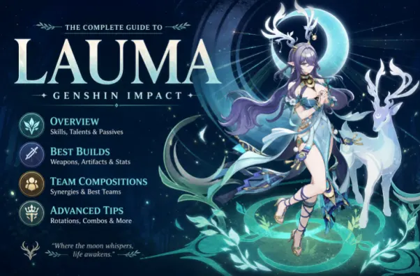 Lauma Genshin Impact 빌드 가이드 – 최고의 성유물, 무기 및 팀 구성