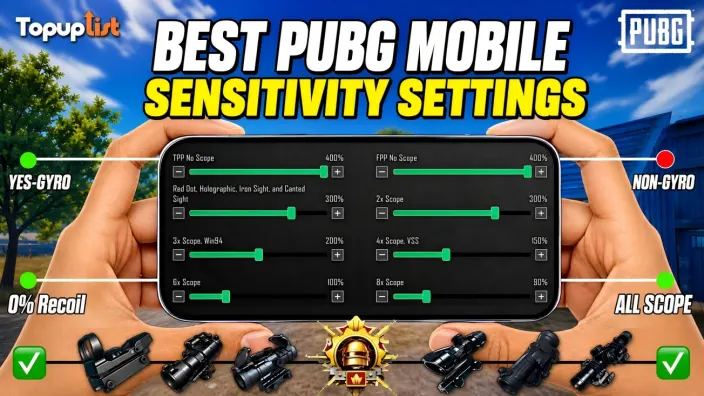 제로 반동을 위한 최고의 PUBG Mobile 감도 설정 (2026 가이드)
