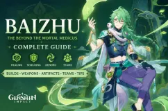 Guida alla build di Baizhu in Genshin Impact - Migliori manufatti, armi e team
