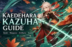 دليل بناء Kaedehara Kazuha في Genshin Impact - أفضل القطع الأثرية والأسلحة والفرق