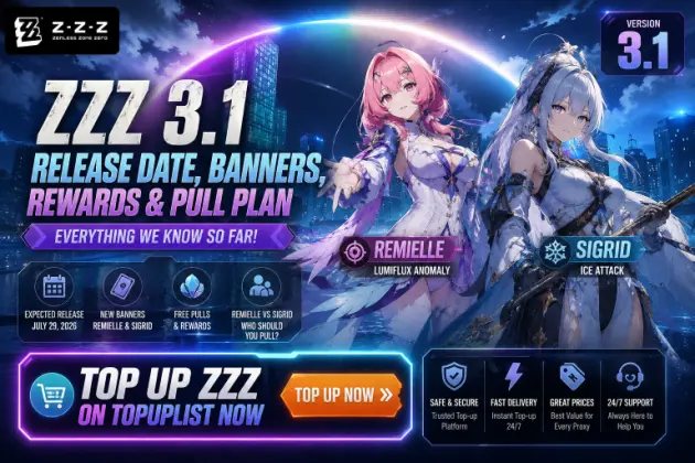 ZZZ 3.1 發布日期、卡池、Remielle 與 Sigrid 對比、獎勵與抽卡規劃