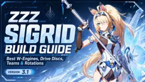 دليل بناء Sigrid في ZZZ: أفضل W-Engines وأقراص Drive والفرق وتناوبات القتال
