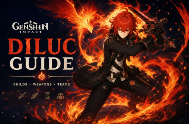 Guida alla build di Diluc in Genshin Impact - Migliori manufatti, armi e team