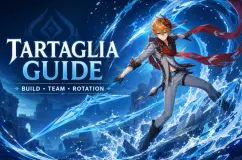 دليل بناء Tartaglia في Genshin Impact - أفضل الآثار والأسلحة والفرق