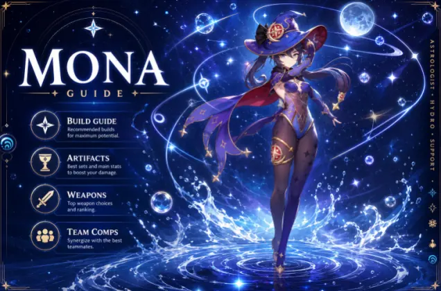 Mona Genshin Impact Build Guide - Best Artifacts, Weapons & Teams