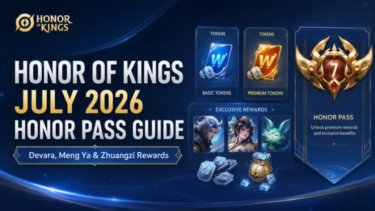 Honor of Kings July 2026 Honor Pass Guide: Devara, Meng Ya & Zhuangzi Rewards