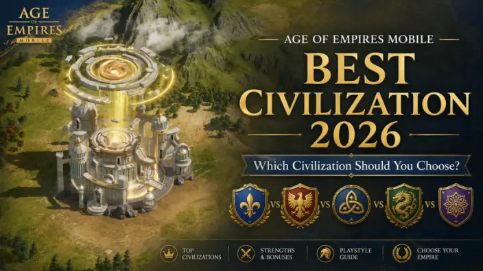 Age of Empires Mobile 최고의 문명 2026: 어떤 문명을 선택해야 할까요?