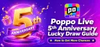 Poppo Live 5 週年幸運抽獎指南：如何獲得更多抽獎機會