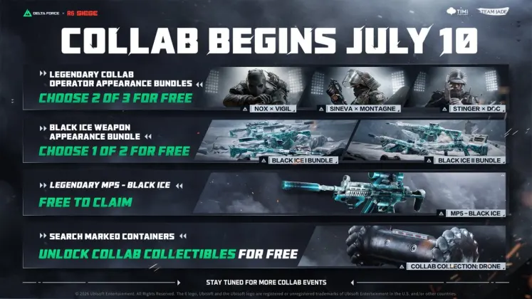 Delta Force × Rainbow Six Siege Crossover: Free Black Ice Skins, Operator Bundles & Full Unlock Guide