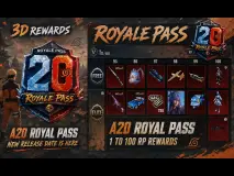 قائمة مكافآت Royale Pass A20 في PUBG MOBILE: سكنات المستوى 1–100 وKAR98K وزي أسطوري