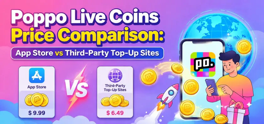 Poppo Live Coins Price Comparison: App Store vs Third-Party Top-Up Sites