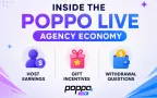 Por Dentro da Economia das Agências do Poppo Live: Ganhos de Hosts, Incentivos de Presentes e Dúvidas sobre Saque