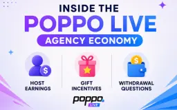 داخل اقتصاد وكالات Poppo Live: أرباح المضيفين، وحوافز الهدايا، وأسئلة حول السحب