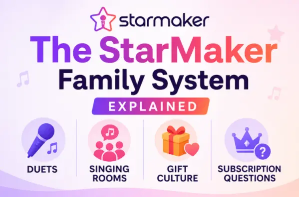 StarMakerのファミリーシステムを解説：デュエット、歌ルーム、ギフト文化、サブスクリプションに関する疑問
