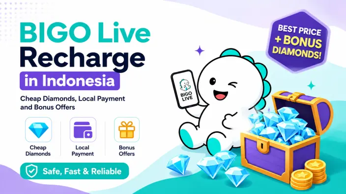BIGO Live Recharge in Indonesia: Cheap Diamonds, Local Payment and Bonus Offers
