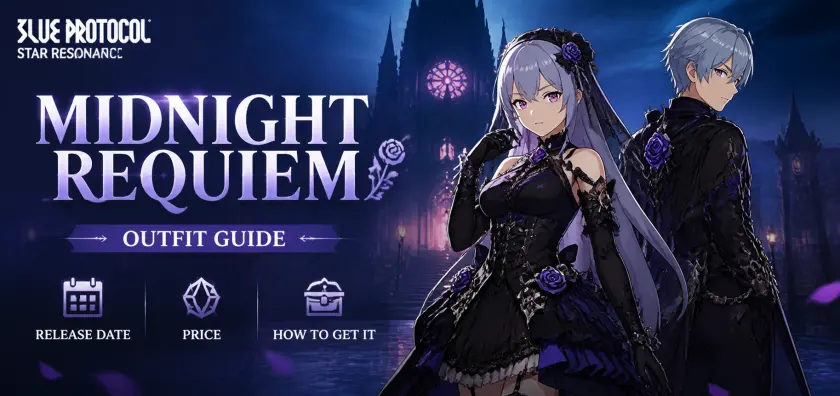 Blue Protocol Star Resonance Midnight Requiem Outfit Guide: Release Date, Price and How to Get It