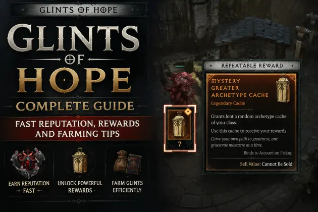 Diablo 4 Glints of Hope Guide: Fast Reputation, Rewards and Farming Tips