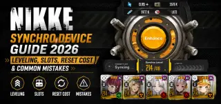 NIKKE同步器指南2026：升级、插槽、重置费用与常见错误