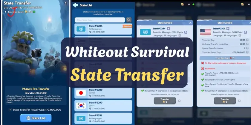 Whiteout Survival State Transfer Guide 2026: Groups, Cost & Beginner vs Advanced