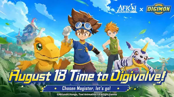 AFK Journey x Digimon Adventure Crossover Guide: August 18 Date, Tai, Matt, Agumon, Gabumon, and Preparation