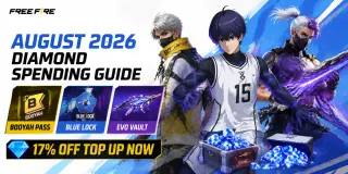 Free Fire August 2026 Diamond Spending Guide: Booyah Pass vs BLUE LOCK vs Evo Vault