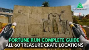 Locaties van schatkaarten voor Delta Force Fortune Run: Zero Dam, Layali Grove, AZ3, Brakkesh en Space City