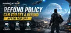 Política de reembolso de Foundation: Galactic Frontier — é possível obter reembolso após uma recarga?