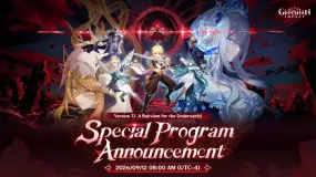 Plakat programu specjalnego Genshin Impact 7.1 zapowiada Tsaritsę, Dainsleifa i Cztery Cienie