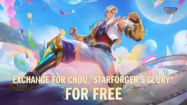 Mobile Legends: Bang Bang Chou Starforger's Glory: Free Skin Jigsaw Plan