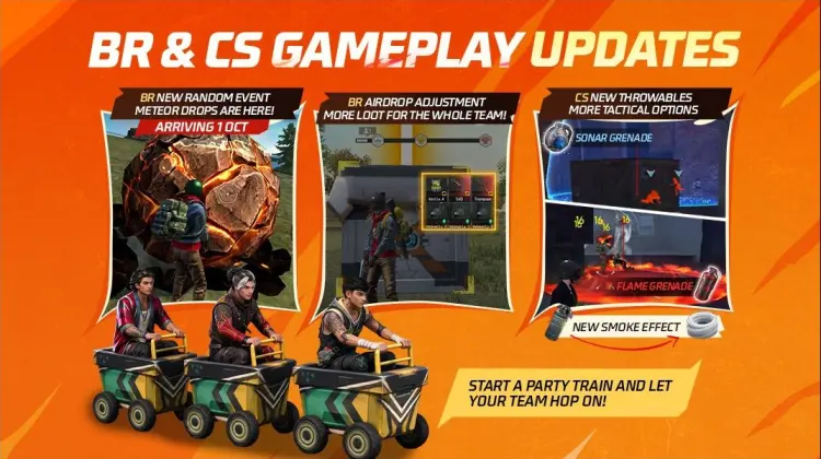 Free Fire 1 października zamienia zrzuty zaopatrzenia w meteory: nowa trasa BR, której nikt nie powinien ignorować