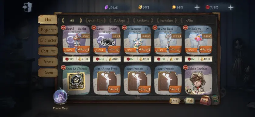 Identity V: Echoes, Inspirations, Clues i Fragments — najpierw wydaj właściwą walutę